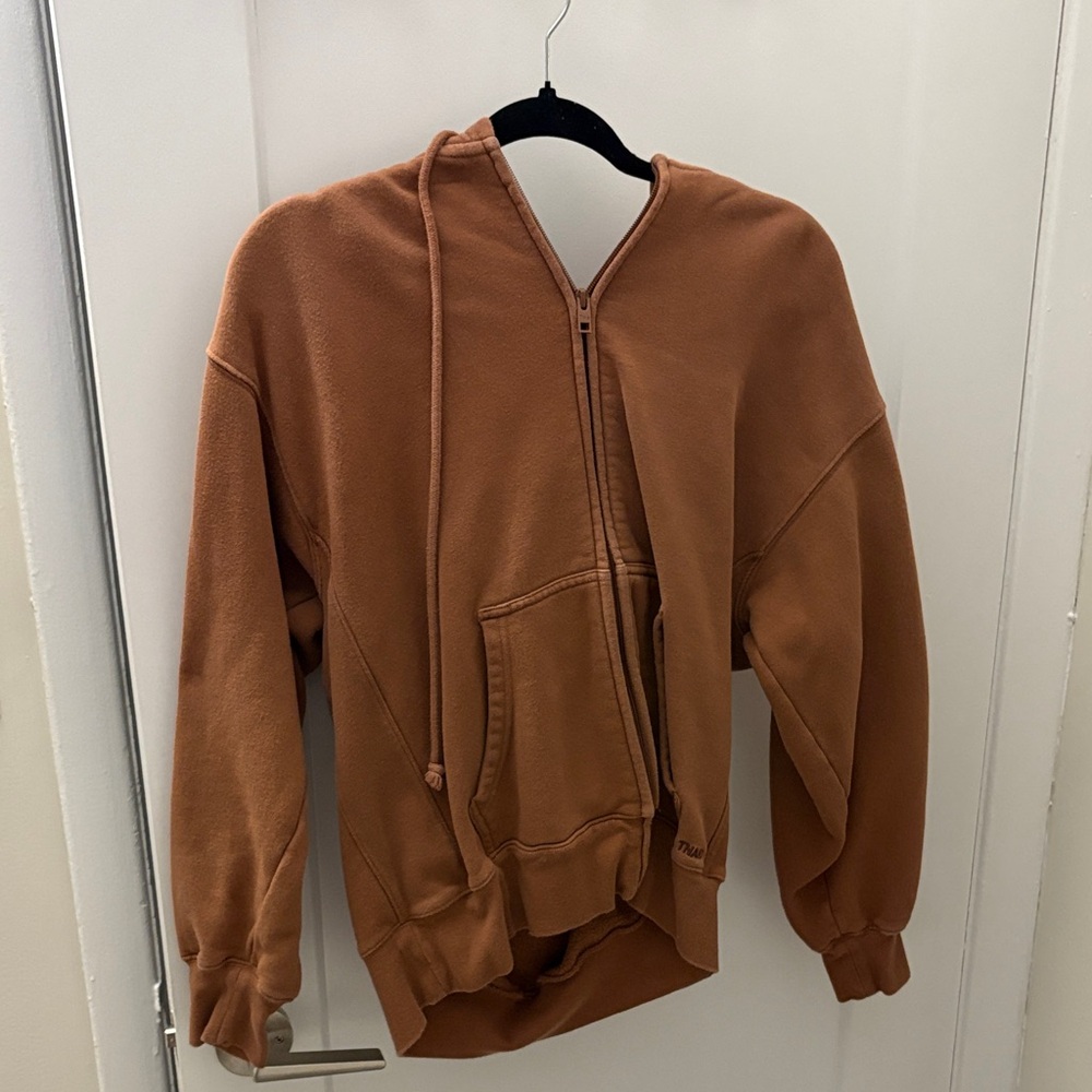 Aritzia Brown Zip-up